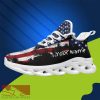 American Flag Chunky Sneakers US Flag Pattern Design Max Soul Shoes Custom Name - Custom Name 3 Max Soul American Flag Chunky Sneakers