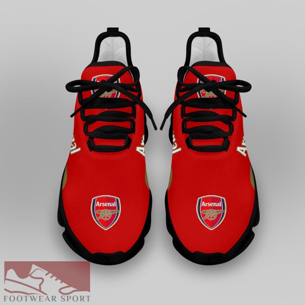 Arsenal Fans EPL Chunky Sneakers Elegance Max Soul Shoes For Men And Women - Arsenal Chunky Sneakers White Black Max Soul Shoes For Men And Women Photo 4