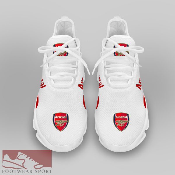 Arsenal Fans EPL Chunky Sneakers Fashion-forward Max Soul Shoes For Men And Women - Arsenal Chunky Sneakers White Black Max Soul Shoes For Men And Women Photo 3