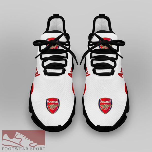 Arsenal Fans EPL Chunky Sneakers Fashion-forward Max Soul Shoes For Men And Women - Arsenal Chunky Sneakers White Black Max Soul Shoes For Men And Women Photo 4