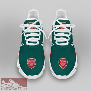 Arsenal Fans EPL Chunky Sneakers Sleek Max Soul Shoes For Men And Women - Arsenal Chunky Sneakers White Black Max Soul Shoes For Men And Women Photo 3