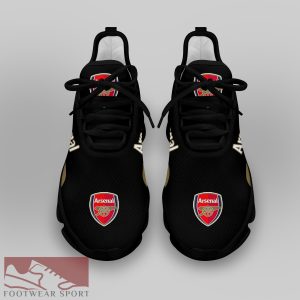 Arsenal Fans EPL Chunky Sneakers Trendsetting Max Soul Shoes For Men And Women - Arsenal Chunky Sneakers White Black Max Soul Shoes For Men And Women Photo 4