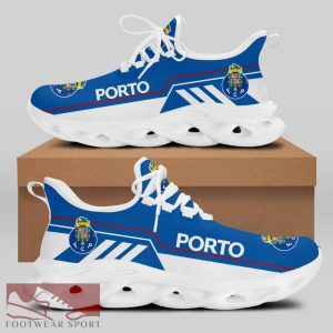 Chunky Sneakers FC PORTO Liga Portugal Logo Runners Max Soul Shoes For Fans - FC PORTO Chunky Sneakers White Black Max Soul Shoes For Men And Women Photo 2