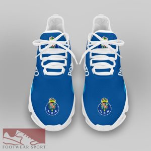 Chunky Sneakers FC PORTO Liga Portugal Logo Style Max Soul Shoes For Fans - FC PORTO Chunky Sneakers White Black Max Soul Shoes For Men And Women Photo 3