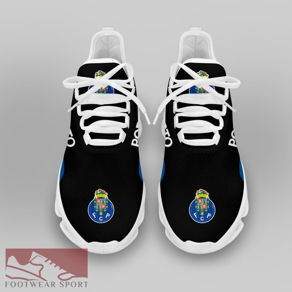 Chunky Sneakers FC PORTO Liga Portugal Logo Unique Max Soul Shoes For Fans - FC PORTO Chunky Sneakers White Black Max Soul Shoes For Men And Women Photo 3