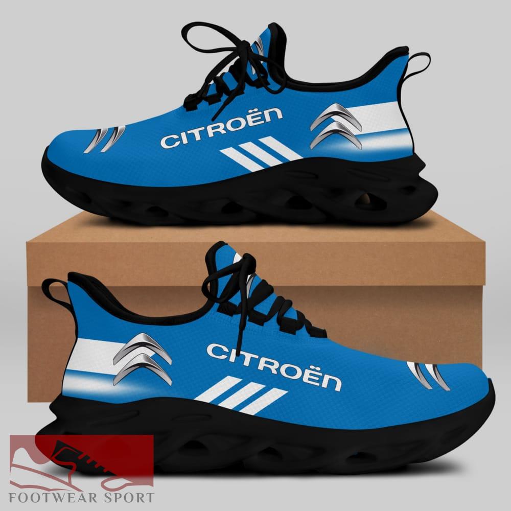 Citroën Racing Car Running Sneakers Edgy Max Soul Shoes For Men And Women - Citroën Chunky Sneakers White Black Max Soul Shoes For Men And Women Photo 2
