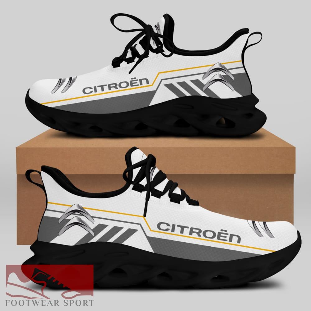 Citroën Racing Car Running Sneakers Iconic Max Soul Shoes For Men And Women - Citroën Chunky Sneakers White Black Max Soul Shoes For Men And Women Photo 2