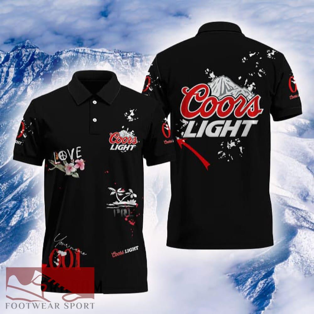Custom Name Coors Light Mesh Graphic Polo Shirt Black Color Beer Lovers Gift For Mens AOP - Custom Name Coors Light Mesh Graphic Polo Shirt Black Color Beer Lovers Gift For Mens AOP