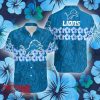 Detroit Lions Flower and Logo Hawaiian Shirt Gift Summer - Detroit Lions Flower and Logo Hawaiian Shirt Gift Summer