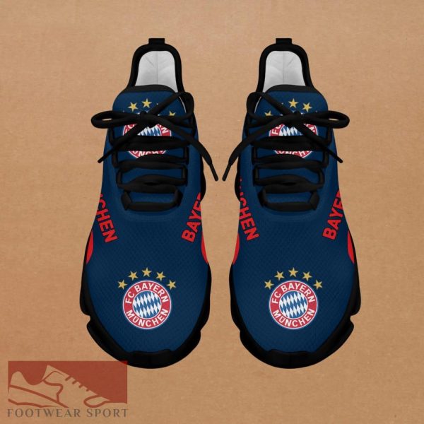 FC Bayern Munich Bundesliga Chunky Shoes Footwear Max Soul Sneakers For Fans - FC Bayern Munich Chunky Sneakers White Black Max Soul Shoes For Men And Women Photo 4