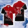 Fireball Whisky and Red Diagonal Polo Shirt Black Color Beer Lovers Gift For Mens AOP - Fireball Whisky and Red Diagonal Polo Shirt Black Color Beer Lovers Gift For Mens AOP