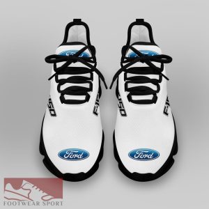 FORD F150 Racing Car Running Sneakers Emblem Max Soul Shoes For Men And Women - FORD F150 Chunky Sneakers White Black Max Soul Shoes For Men And Women Photo 4