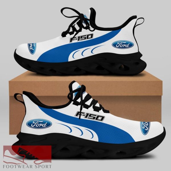 FORD F150 Racing Car Running Sneakers Fusion Max Soul Shoes For Men And Women - FORD F150 Chunky Sneakers White Black Max Soul Shoes For Men And Women Photo 2