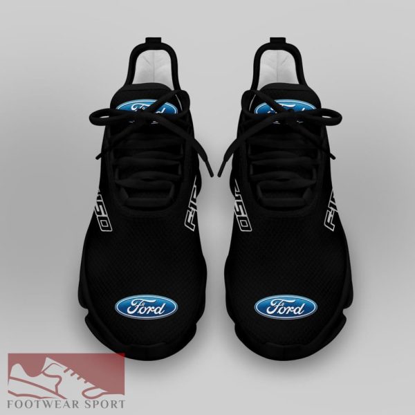 FORD F150 Racing Car Running Sneakers Graphic Max Soul Shoes For Men And Women - FORD F150 Chunky Sneakers White Black Max Soul Shoes For Men And Women Photo 4