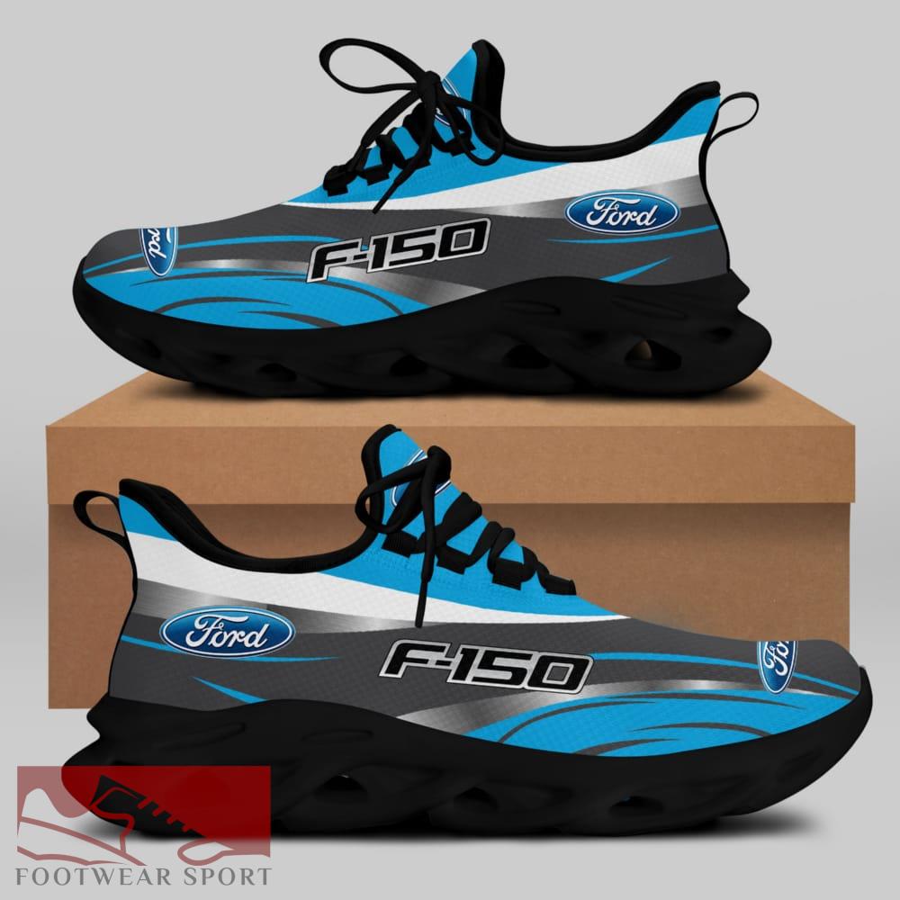 FORD F150 Racing Car Running Sneakers Showcase Max Soul Shoes For Men And Women - FORD F150 Chunky Sneakers White Black Max Soul Shoes For Men And Women Photo 2