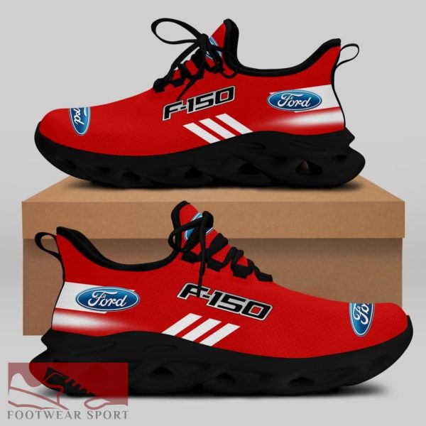 FORD F150 Racing Car Running Sneakers Signature Max Soul Shoes For Men And Women - FORD F150 Chunky Sneakers White Black Max Soul Shoes For Men And Women Photo 2