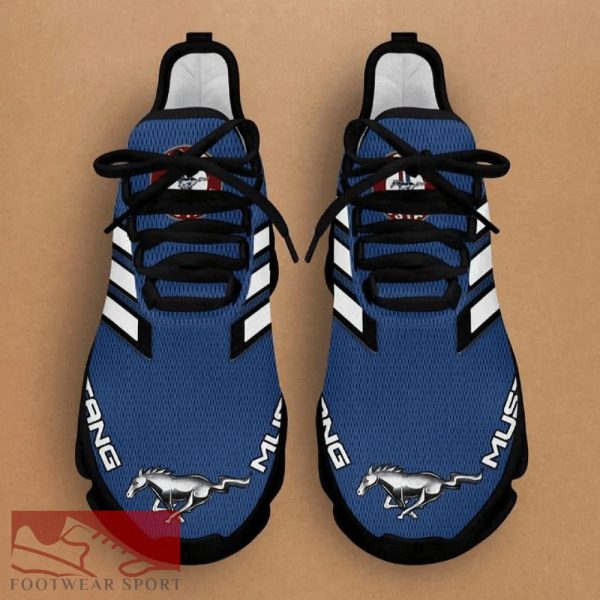 FORD MUSTANG Racing Car Running Sneakers Chic Max Soul Shoes For Men And Women - FORD MUSTANG Chunky Sneakers White Black Max Soul Shoes For Men And Women Photo 3