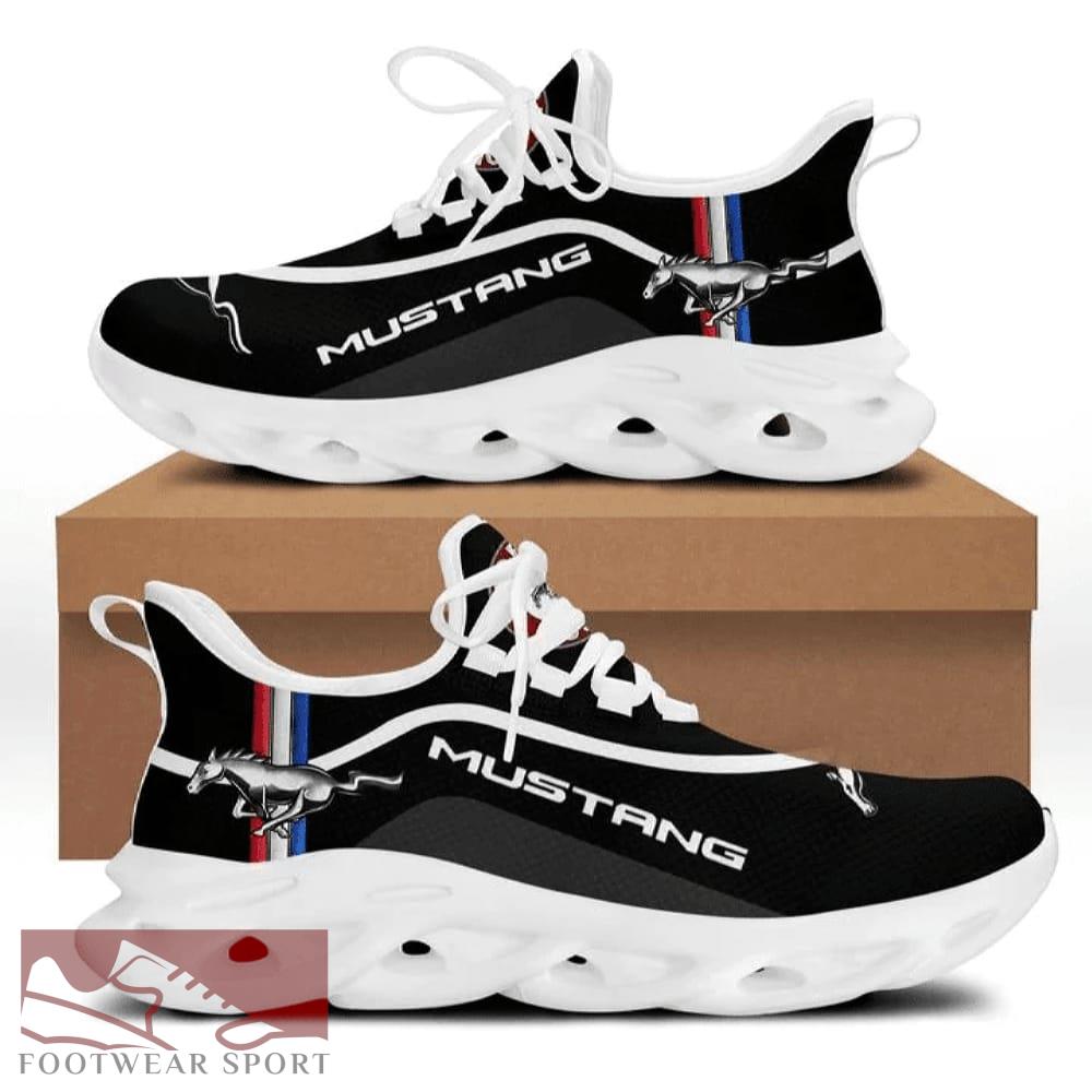 FORD MUSTANG Racing Car Running Sneakers Edgy Max Soul Shoes For Men And Women - FORD MUSTANG Chunky Sneakers White Black Max Soul Shoes For Men And Women Photo 1