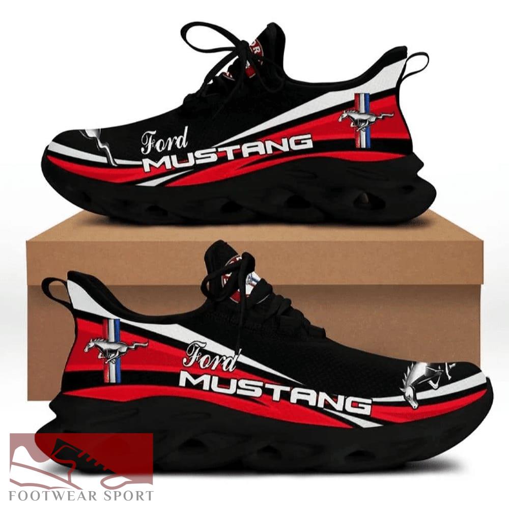 FORD MUSTANG Racing Car Running Sneakers Fresh Max Soul Shoes For Men And Women - FORD MUSTANG Chunky Sneakers White Black Max Soul Shoes For Men And Women Photo 2