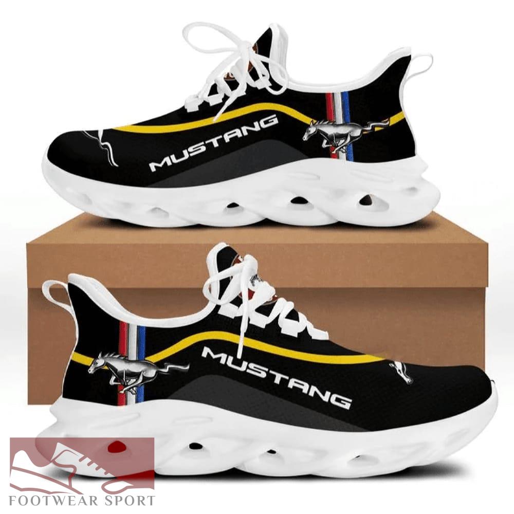 FORD MUSTANG Racing Car Running Sneakers Luxury Max Soul Shoes For Men And Women - FORD MUSTANG Chunky Sneakers White Black Max Soul Shoes For Men And Women Photo 1