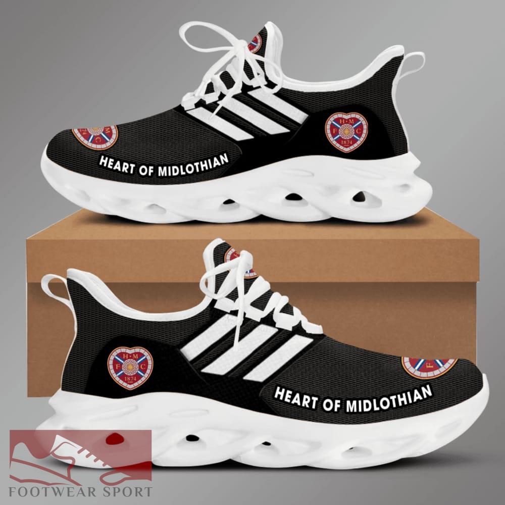 Heart of Midlothian FC OW Chunky Sneakers Expressive Max Soul Shoes For Men And Women - Heart of Midlothian FC OW Chunky Sneakers White Black Max Soul Shoes For Men And Women Photo 2