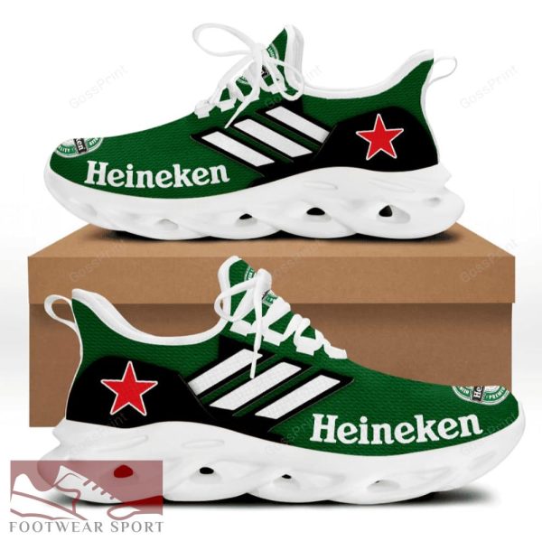 HEINEKEN Beer Running Shoes Design Max Soul Sneakers For Men And Women - HEINEKEN Chunky Sneakers White Black Max Soul Shoes For Men And Women Photo 2