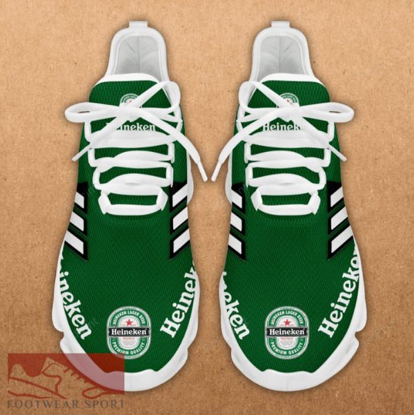 HEINEKEN Beer Running Shoes Design Max Soul Sneakers For Men And Women - HEINEKEN Chunky Sneakers White Black Max Soul Shoes For Men And Women Photo 4