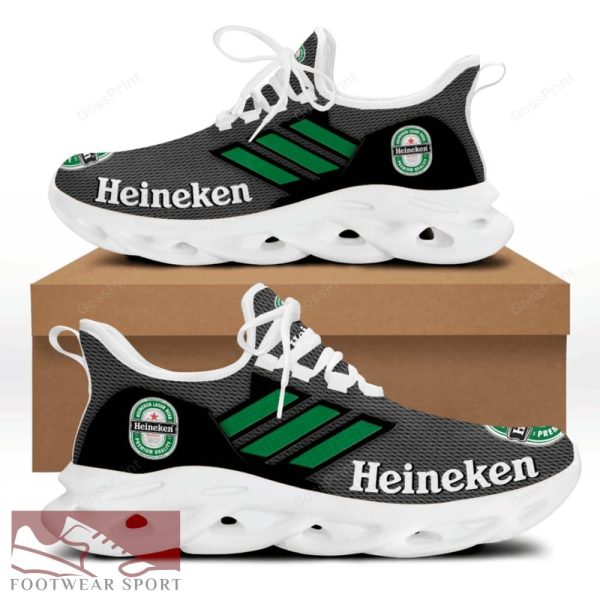 HEINEKEN Beer Running Shoes Style Max Soul Sneakers For Men And Women - HEINEKEN Chunky Sneakers White Black Max Soul Shoes For Men And Women Photo 2