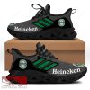 HEINEKEN Beer Running Shoes Style Max Soul Sneakers For Men And Women - HEINEKEN Chunky Sneakers White Black Max Soul Shoes For Men And Women Photo 1