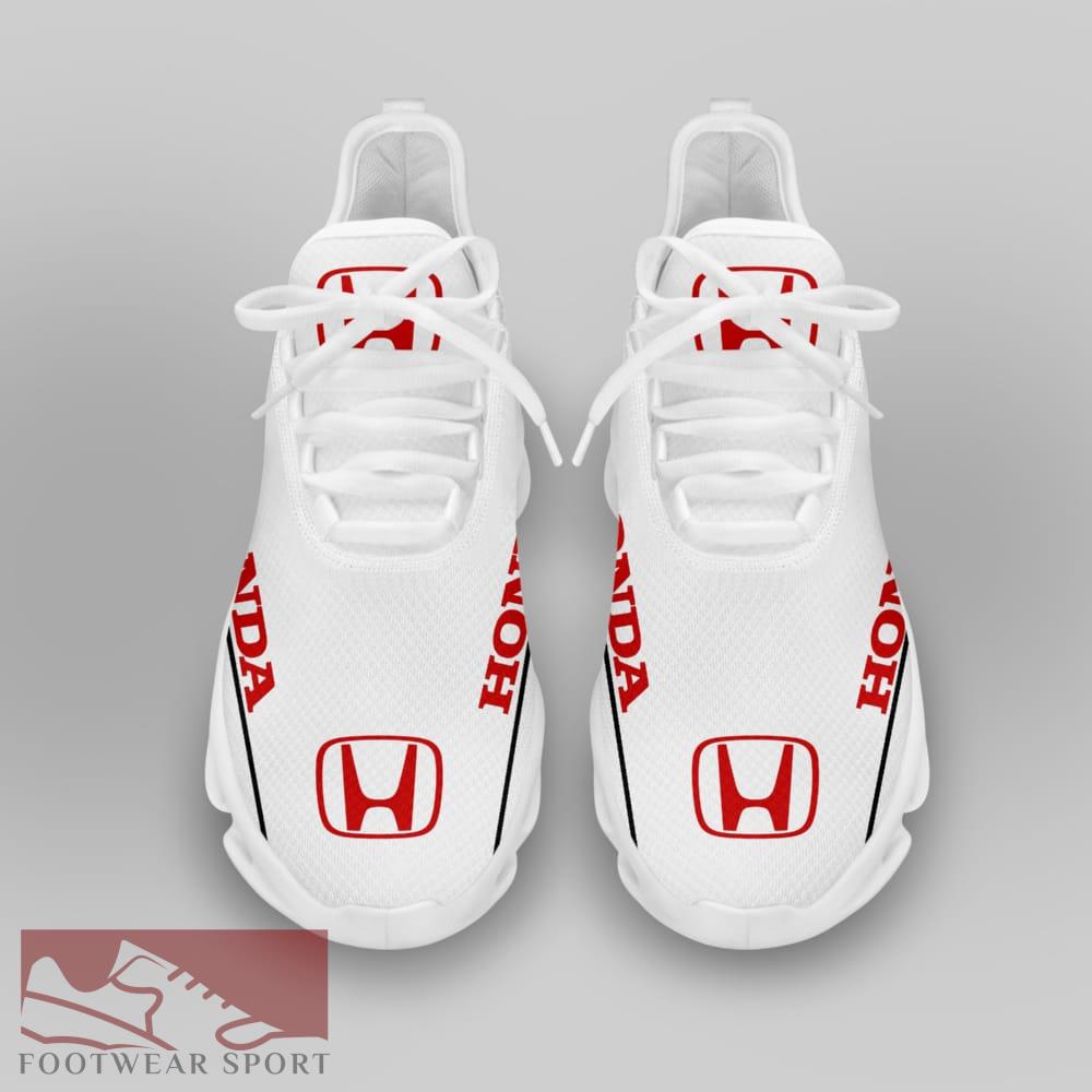 Honda Racing Car Running Sneakers Bold Max Soul Shoes For Men And Women - Honda Chunky Sneakers White Black Max Soul Shoes For Men And Women Photo 3
