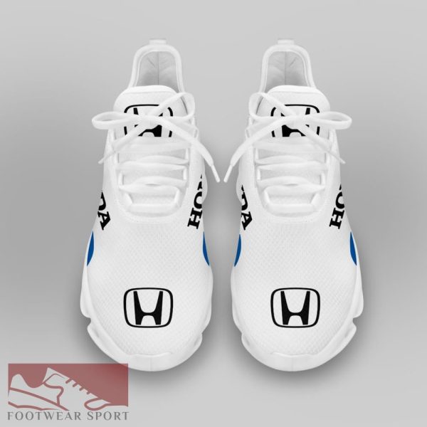 Honda Racing Car Running Sneakers Culture Max Soul Shoes For Men And Women - Honda Chunky Sneakers White Black Max Soul Shoes For Men And Women Photo 3