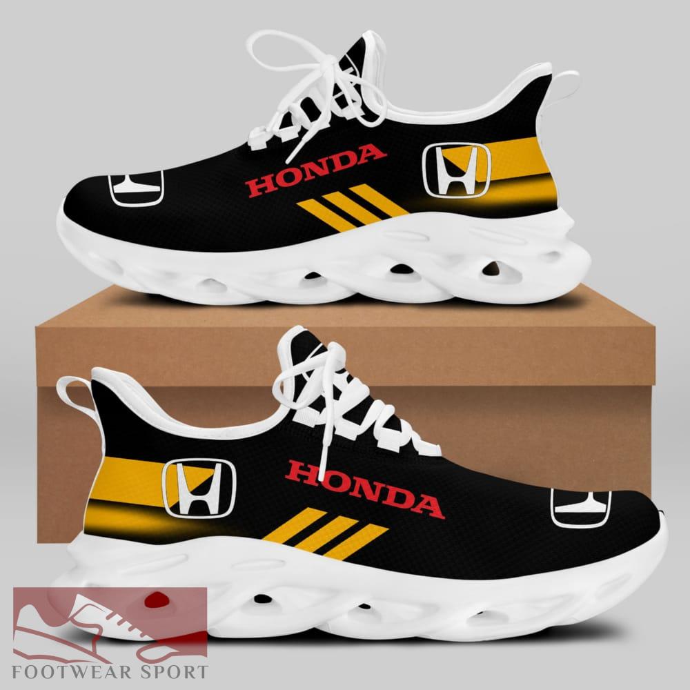 Honda Racing Car Running Sneakers Empower Max Soul Shoes For Men And Women - Honda Chunky Sneakers White Black Max Soul Shoes For Men And Women Photo 2