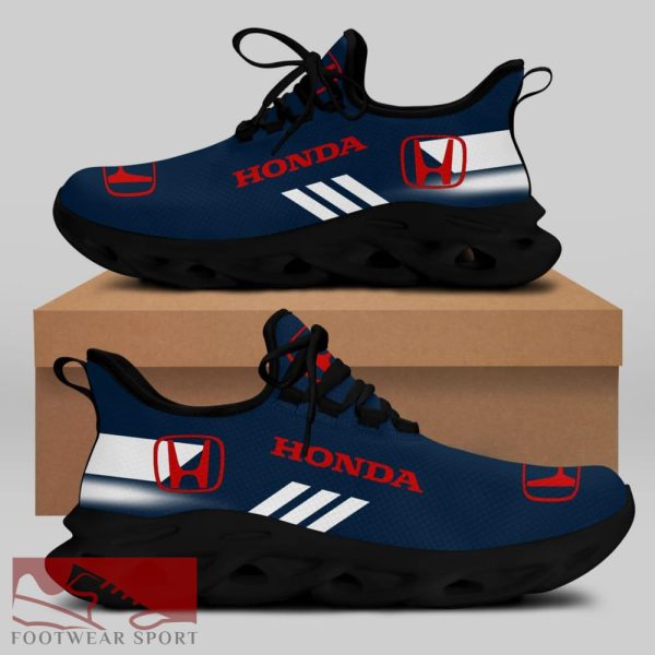 Honda Racing Car Running Sneakers Envision Max Soul Shoes For Men And Women - Honda Chunky Sneakers White Black Max Soul Shoes For Men And Women Photo 1