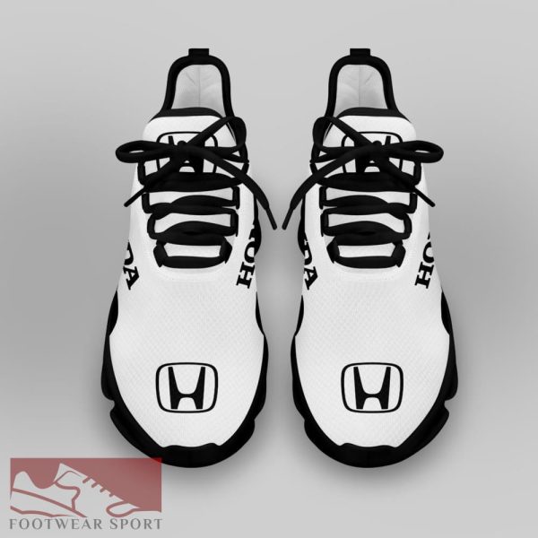 Honda Racing Car Running Sneakers Identity Max Soul Shoes For Men And Women - Honda Chunky Sneakers White Black Max Soul Shoes For Men And Women Photo 4