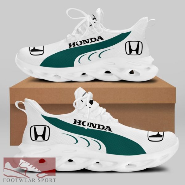 Honda Racing Car Running Sneakers Showcase Max Soul Shoes For Men And Women - Honda Chunky Sneakers White Black Max Soul Shoes For Men And Women Photo 1