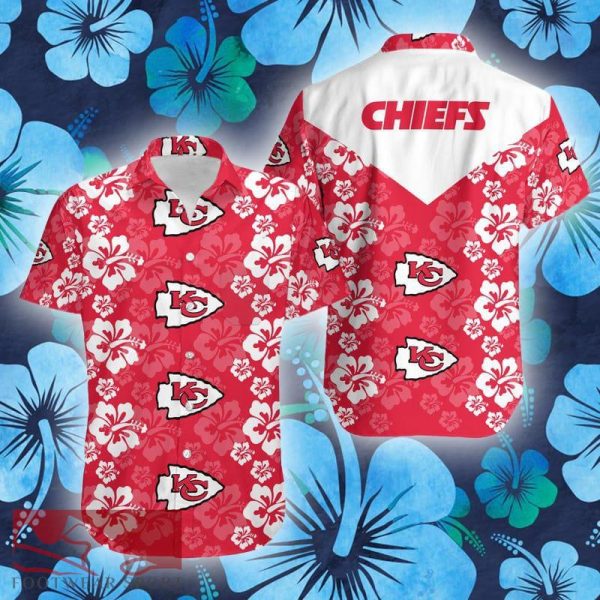 Kansas City Chiefs Flowers Hawaiian Shirt Gift Summer - Kansas City Chiefs Flowers Hawaiian Shirt Gift Summer