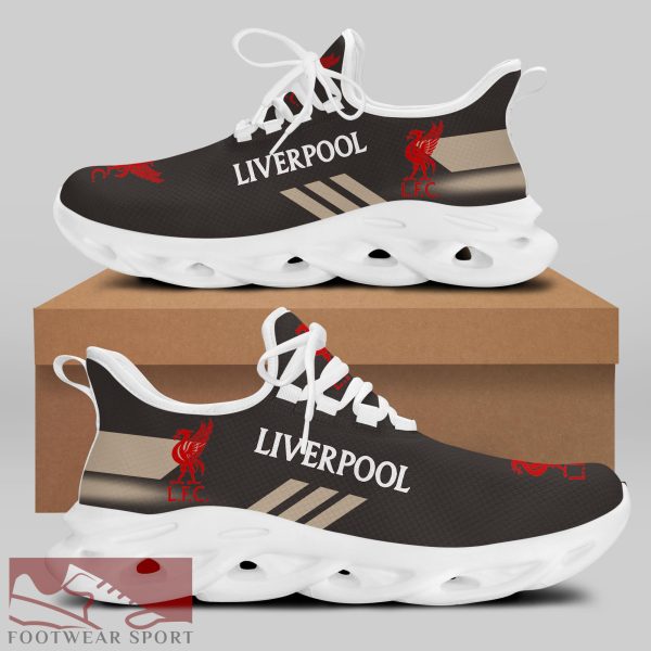 Liverpool FC Fans EPL Chunky Sneakers Athletic Max Soul Shoes For Men And Women - Liverpool FC Chunky Sneakers White Black Max Soul Shoes For Men And Women Photo 2
