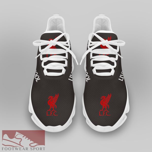 Liverpool FC Fans EPL Chunky Sneakers Athletic Max Soul Shoes For Men And Women - Liverpool FC Chunky Sneakers White Black Max Soul Shoes For Men And Women Photo 3