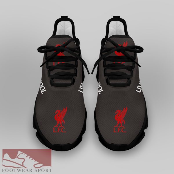 Liverpool FC Fans EPL Chunky Sneakers Athletic Max Soul Shoes For Men And Women - Liverpool FC Chunky Sneakers White Black Max Soul Shoes For Men And Women Photo 4