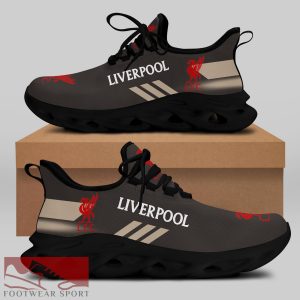 Liverpool FC Fans EPL Chunky Sneakers Athletic Max Soul Shoes For Men And Women - Liverpool FC Chunky Sneakers White Black Max Soul Shoes For Men And Women Photo 1