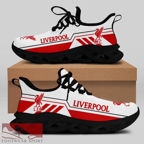 Liverpool FC Fans EPL Chunky Sneakers Contemporary Max Soul Shoes For Men And Women - Liverpool FC Chunky Sneakers White Black Max Soul Shoes For Men And Women Photo 2
