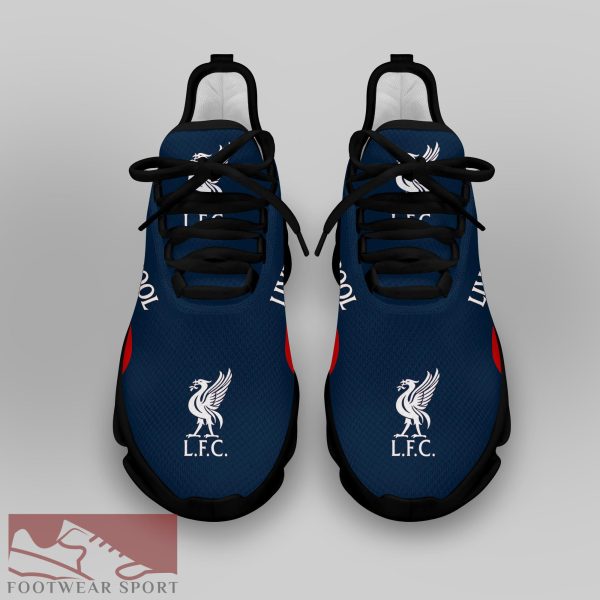 Liverpool FC Fans EPL Chunky Sneakers Edgy Max Soul Shoes For Men And Women - Liverpool FC Chunky Sneakers White Black Max Soul Shoes For Men And Women Photo 4