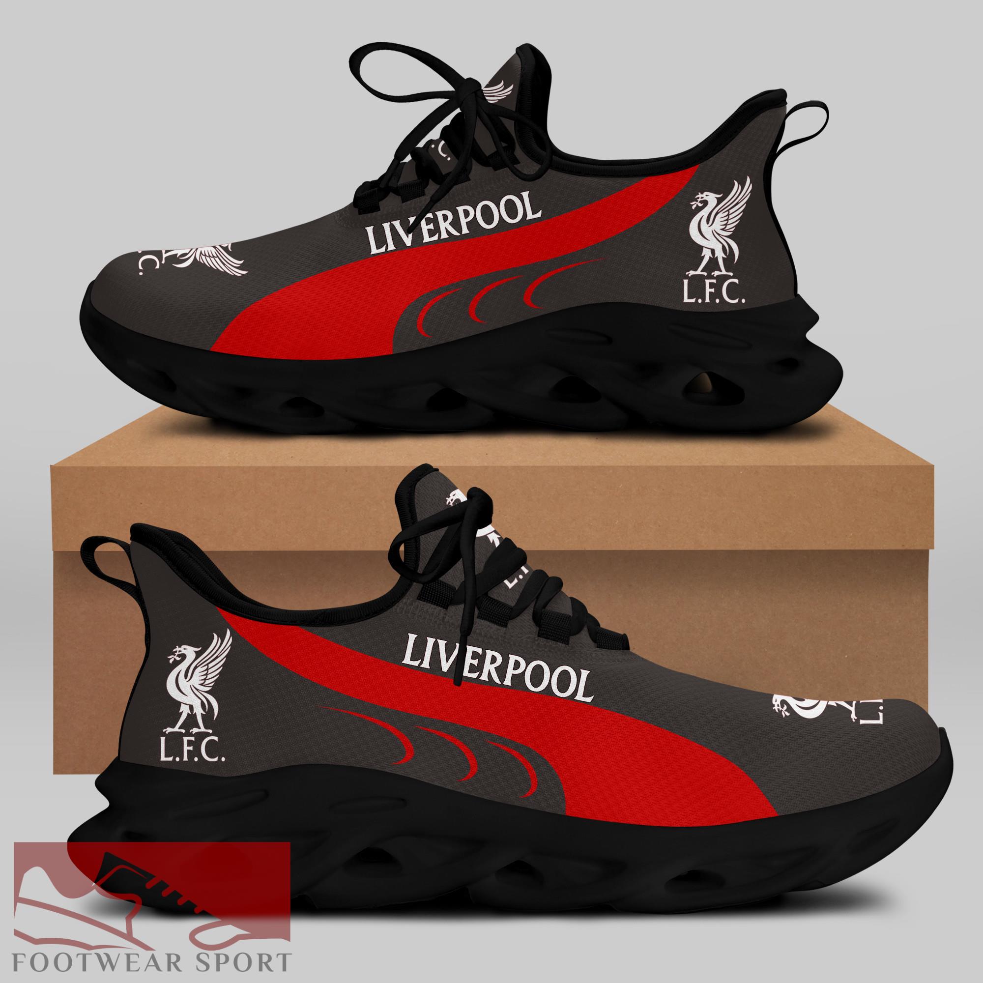 Liverpool FC Fans EPL Chunky Sneakers High-quality Max Soul Shoes For Men And Women - Liverpool FC Chunky Sneakers White Black Max Soul Shoes For Men And Women Photo 1