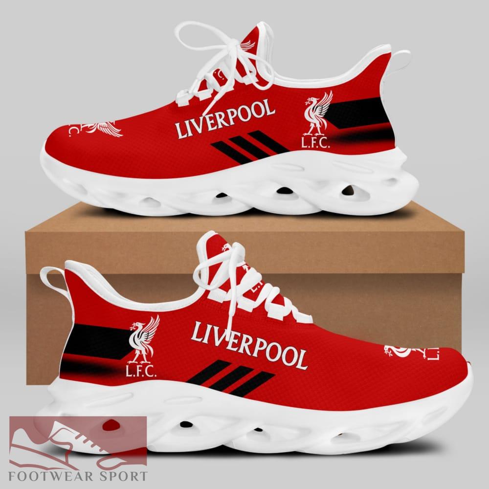 Liverpool FC Fans EPL Chunky Sneakers Iconic Max Soul Shoes For Men And Women - Liverpool FC Chunky Sneakers White Black Max Soul Shoes For Men And Women Photo 2