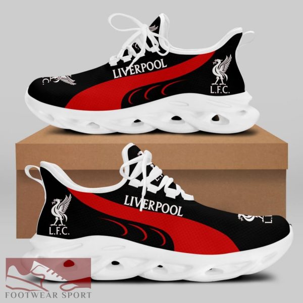 Liverpool FC Fans EPL Chunky Sneakers Luxury Max Soul Shoes For Men And Women - Liverpool FC Chunky Sneakers White Black Max Soul Shoes For Men And Women Photo 2