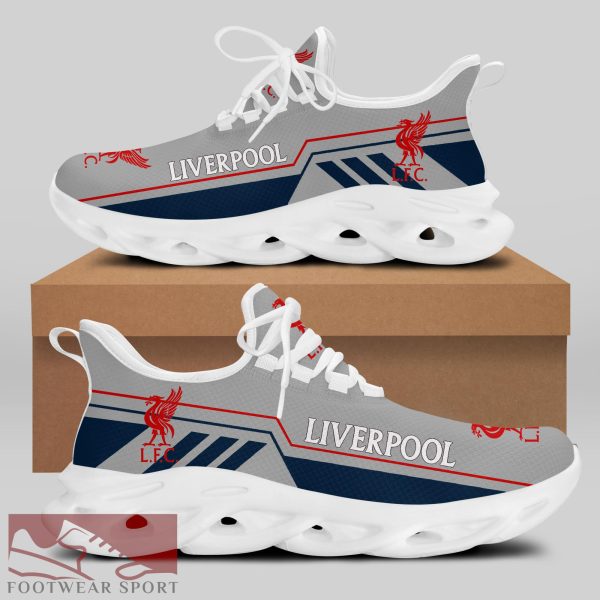 Liverpool FC Fans EPL Chunky Sneakers Statement Max Soul Shoes For Men And Women - Liverpool FC Chunky Sneakers White Black Max Soul Shoes For Men And Women Photo 1