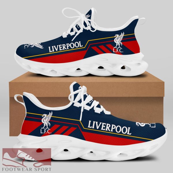 Liverpool FC Fans EPL Chunky Sneakers Versatile Max Soul Shoes For Men And Women - Liverpool FC Chunky Sneakers White Black Max Soul Shoes For Men And Women Photo 2