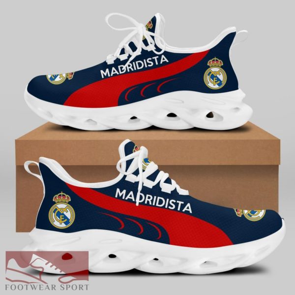 Madridistas Laliga Running Shoes Artistry Max Soul Sneakers For Fans - Madridistas Chunky Sneakers White Black Max Soul Shoes For Men And Women Photo 2