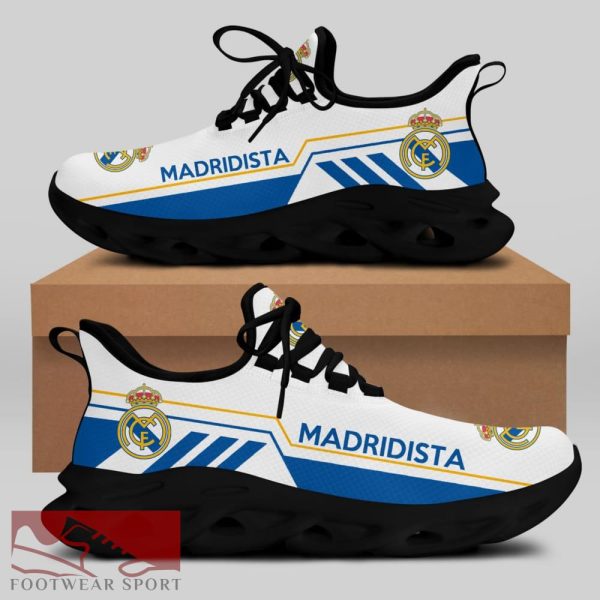 Madridistas Laliga Running Shoes Identity Max Soul Sneakers For Fans - Madridistas Chunky Sneakers White Black Max Soul Shoes For Men And Women Photo 2