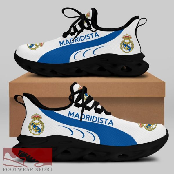 Madridistas Laliga Running Shoes Vibe Max Soul Sneakers For Fans - Madridistas Chunky Sneakers White Black Max Soul Shoes For Men And Women Photo 2